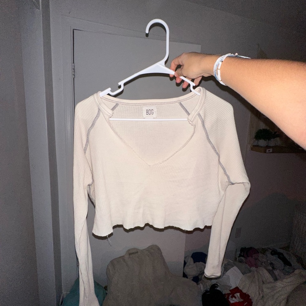 long sleeve crop top